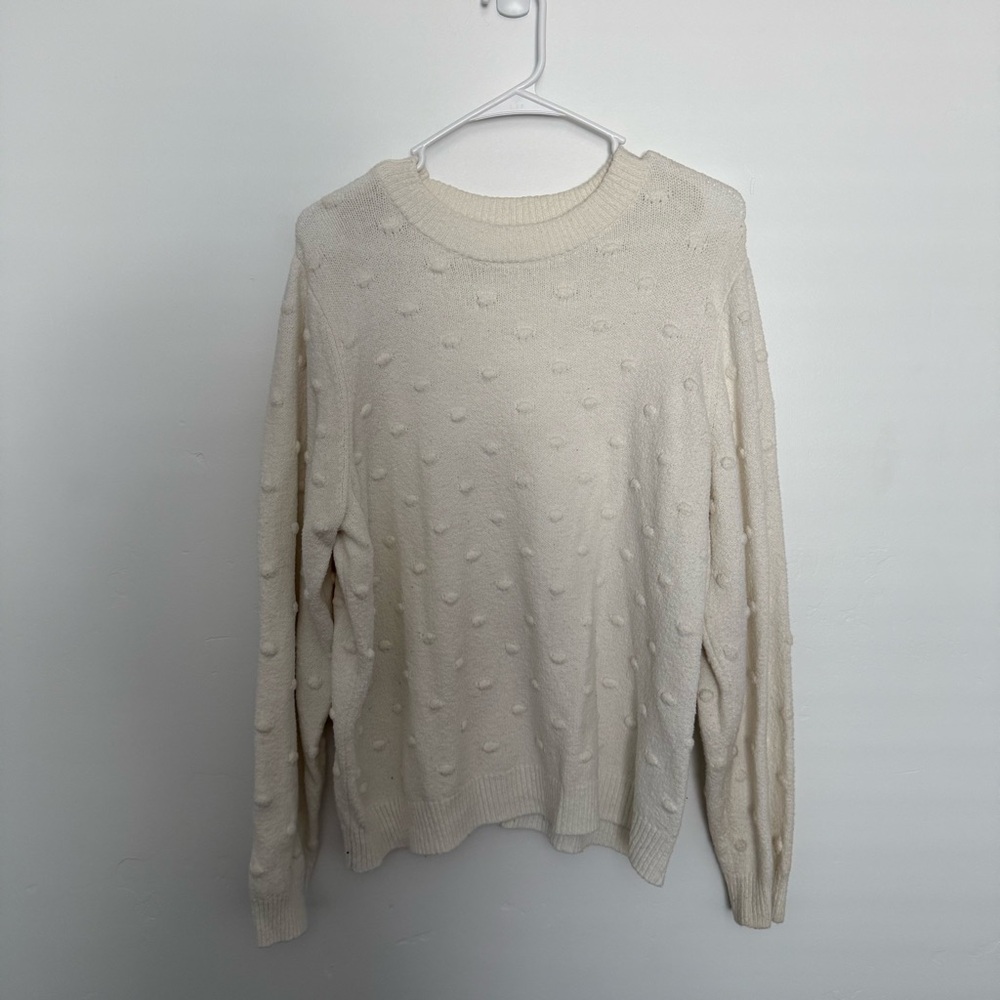 Who What Wear Ivory Knit Sweater